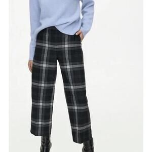 Aritzia Wilfred Chambery Check Plaid Ankle Wool Pant, Women's 4